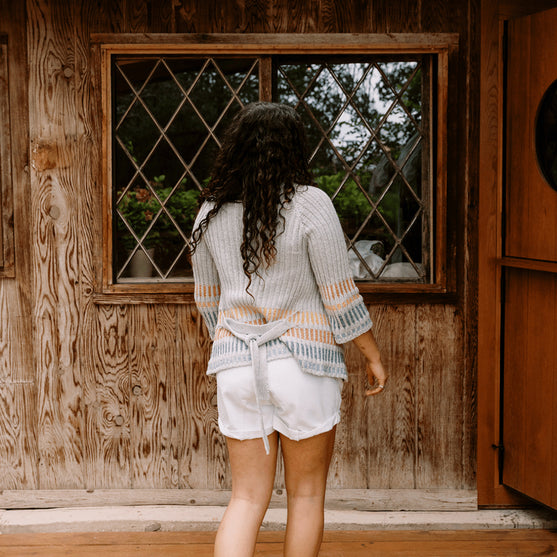 

Fusing Cardigan - Åben Cardigan med Bindebælte
4