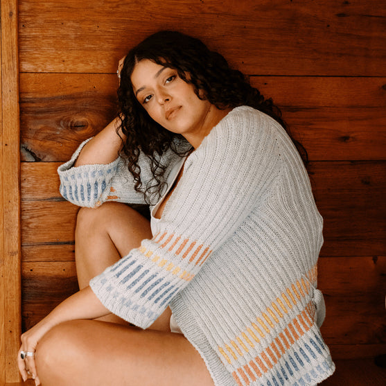 

Fusing Cardigan - Åben Cardigan med Bindebælte
9