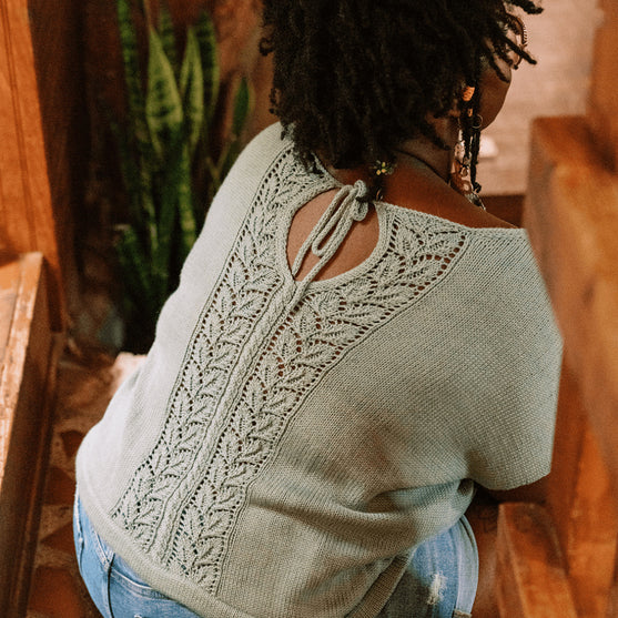 

Floreale Top - T-shirt med Hulmønster-ryg
2