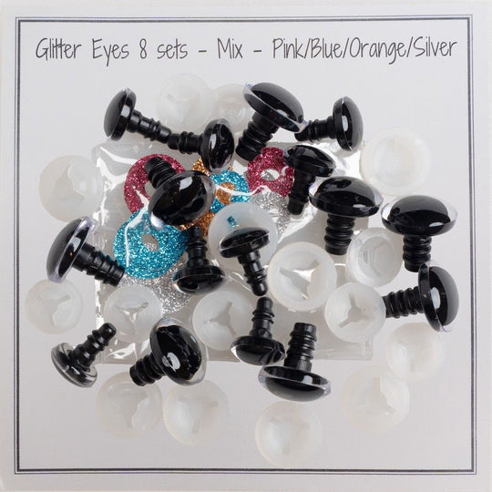 Glitter Sikkerhedsøjne - Medium - Go Handmade