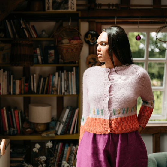 

Kiln - Cardigan i flerfarvestrik
5