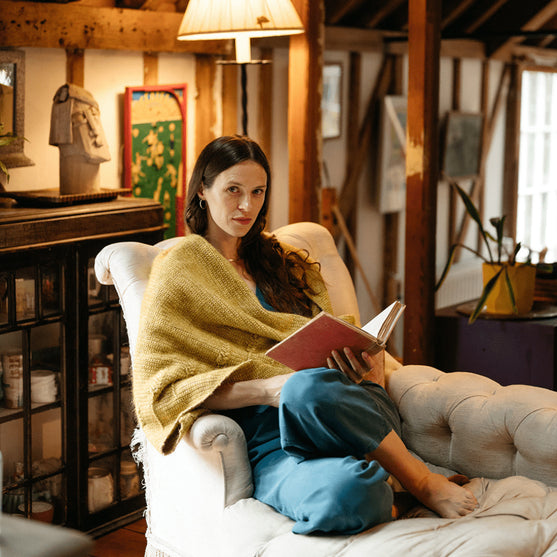 

Heart of Gold - Trekantsjal med strukturmønster
8