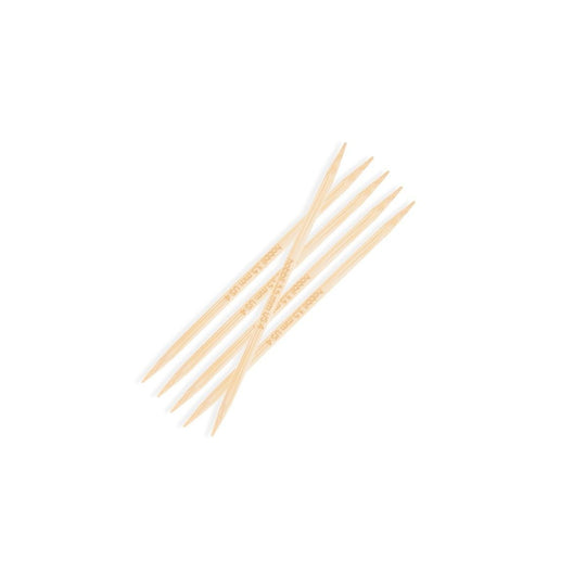 Bamboo Strømpepinde - 10 cm - Hobbii