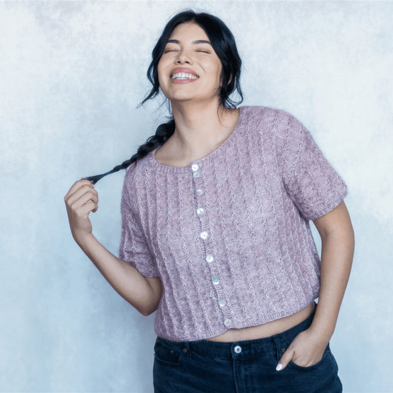 

Belleview - Bluse i Strukturstrik
1