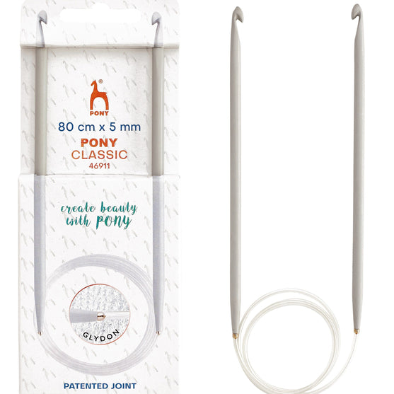 

Classic Dobbelt Tunesisk Hæklenål m. Wire - Pony
1