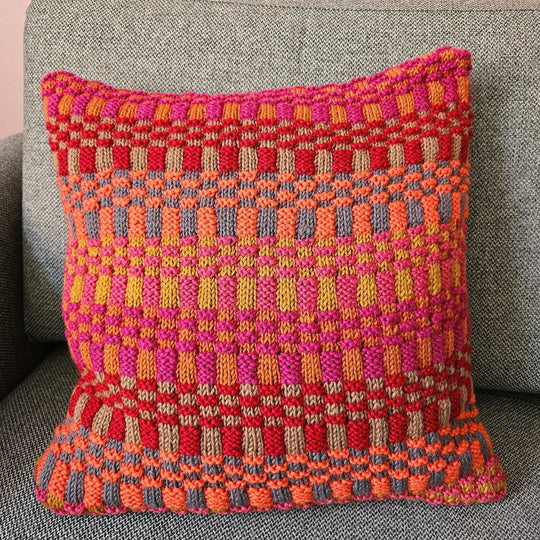 Farverige Streger - Pude