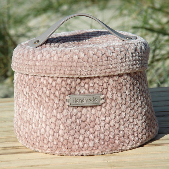 

Moss Stitch Kurv med Låg
1