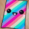 

Kawaii Regnbue - Tæppe
1