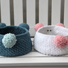 

Teddy Basket med PU Læderbunde
3