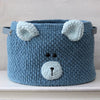 

Teddy Basket Stor med PU Læderbunde
2