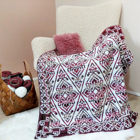 

Aztecana - Mosaikhæklet tæppe
2