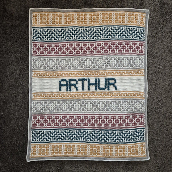 

Lullaby Name Mosaic - Babytæppe med navn
3