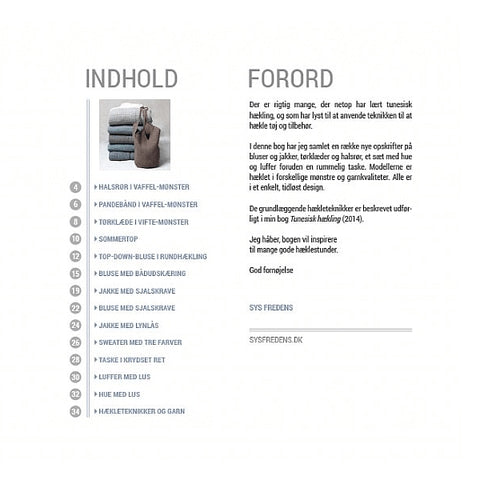 

Tøj og Tilbehør i Tunesisk Hækling - Klematis
3