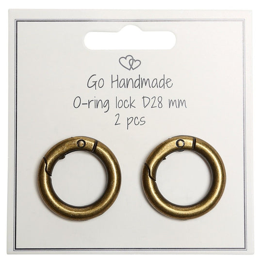 Karabinhage - Rund - 28 mm - Go Handmade