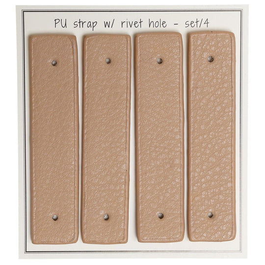 Remme til kurve, 8,5 x 1,8 cm, 4 stk. - Go Handmade