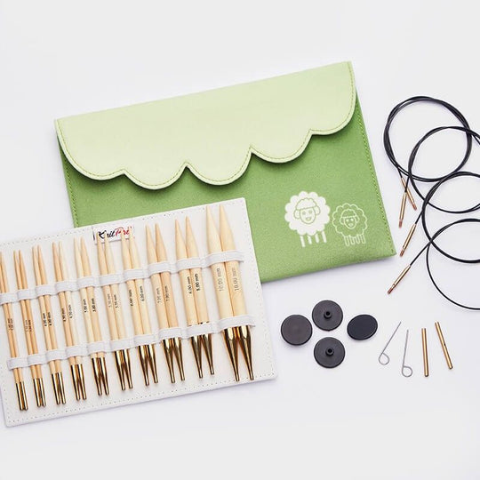 Bamboo Deluxe Udskifteligt Rundpindesæt - KnitPro