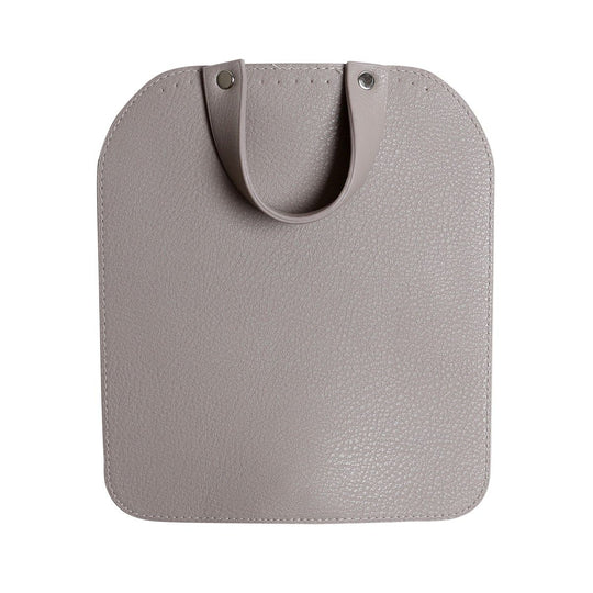 Taske Flap m/Magnetisk Knap - Beige/Sølv - Go Handmade