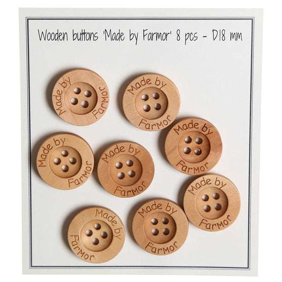 

Træknapper - Made by Farmor - 18 mm - Go Handmade
1