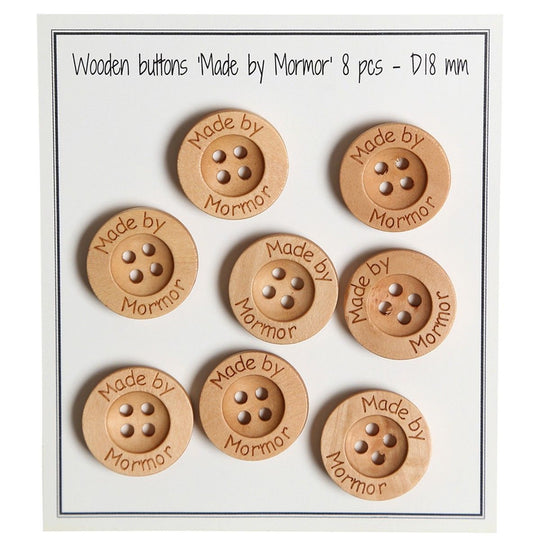 Træknapper - Made by Mormor - 18 mm - Go Handmade