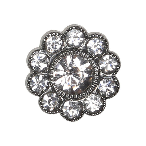 

Bling Knapper - Store Sten - Sølv - 4 stk. - Go Handmade
1