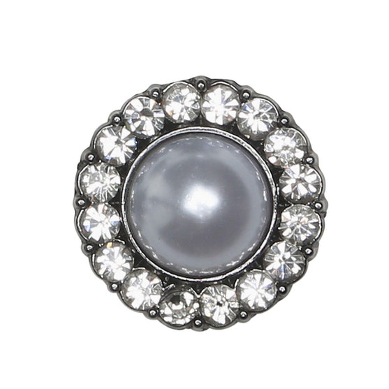 

Perleknapper m. sten - Sort - Flere Størrelser - Go Handmade
3