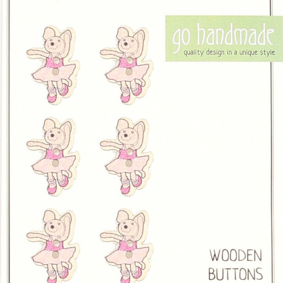 

Træknapper - Musen Emily - 6 stk. - Go Handmade
1