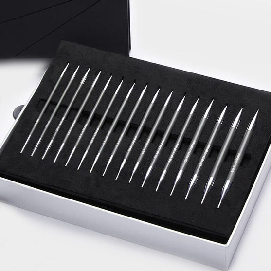 

Karbonz Udskifteligt Rundpindesæt - KnitPro
2