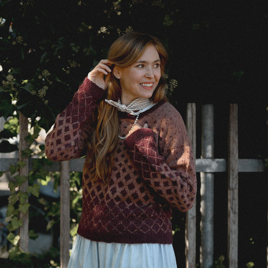 Maggie Rustic - Sweater med mønster