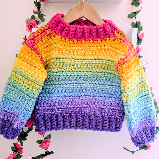 Cosy Rainbow Jumper - Børnesweater