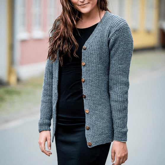 

Kort cardigan med V-hals (1489)
1