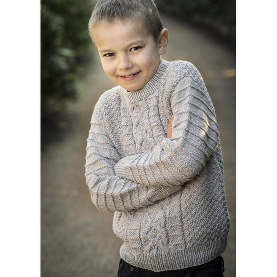 

138-4 - Snoningstrøje i perlestrik
2