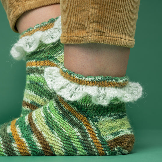 

Frigg - Ankelsokker med flæse
2