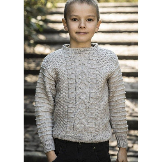 

138-4 - Snoningstrøje i perlestrik
1