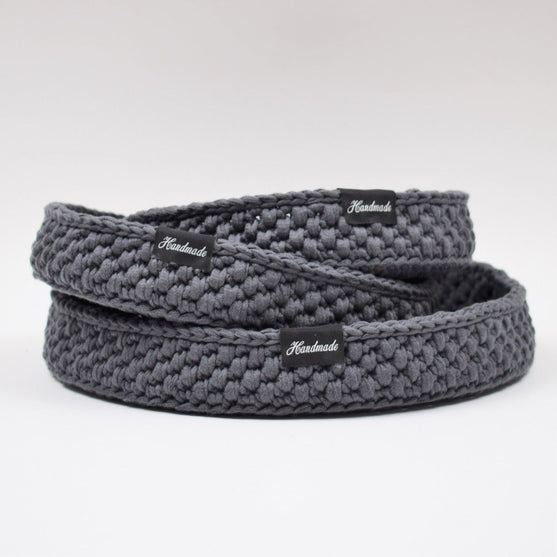 

Dekorationsbakke med rund læderbund
2