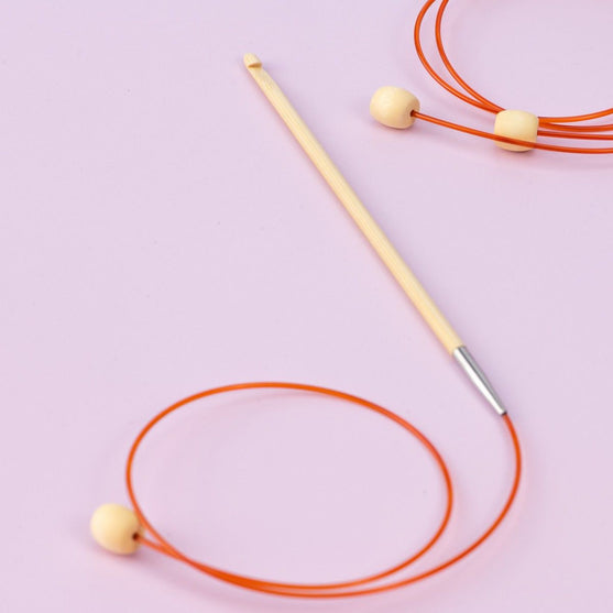 

Bamboo Tunesisk Hæklenål med Wire - 50 cm - Hobbii
5
