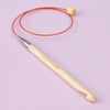 

Bamboo Tunesisk Hæklenål med Wire - 50 cm - Hobbii
2