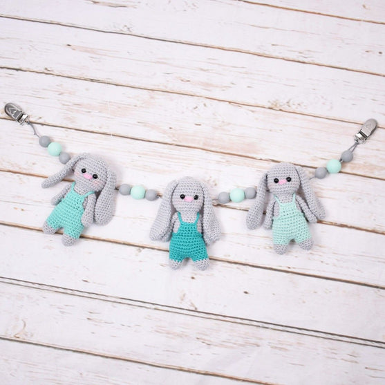 

Baby Bunnies Barnevognskæde - Boys
1