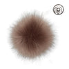 

Pompon m/knap, Brun - Go Handmade
1