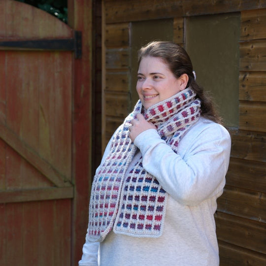 Neon Grid - Halstørklæde