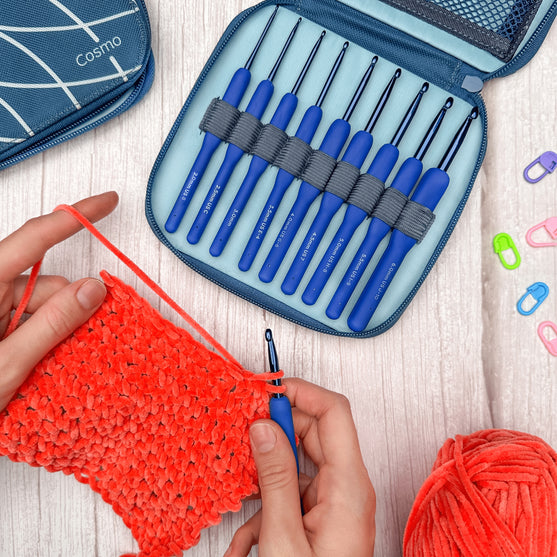 

Cosmo Hæklenålesæt - 9 Størrelser - Indigo - Hobbii
9