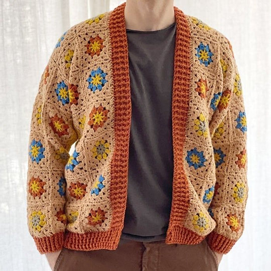 Floral Fusion - Herrecardigan