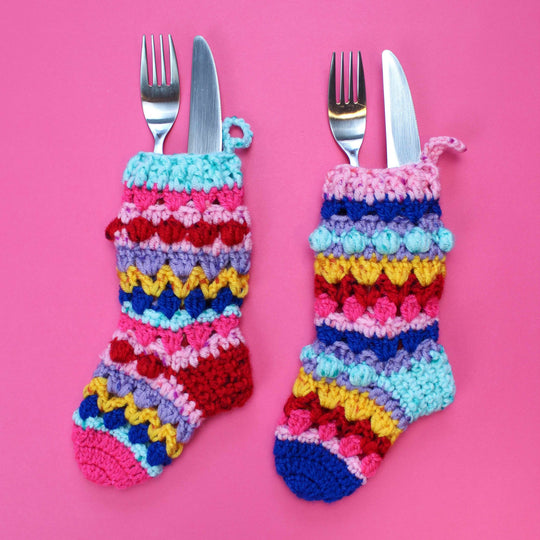 Cute Cutlery Stockings - Bestiksokker