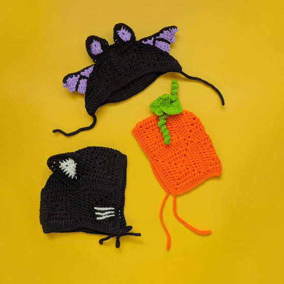

Baby Boo Bonnets - Halloween Kyse Trio
1