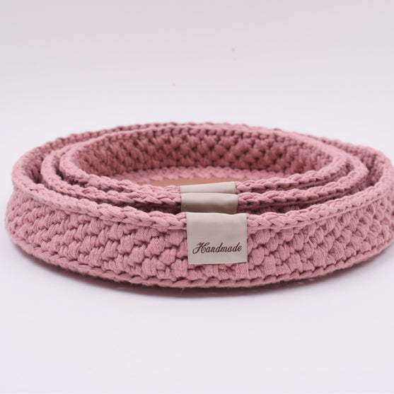 

Dekorationsbakke med rund læderbund
5