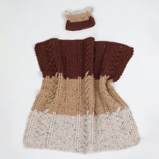 

Happy Bear - Babytæppe og Hue
2