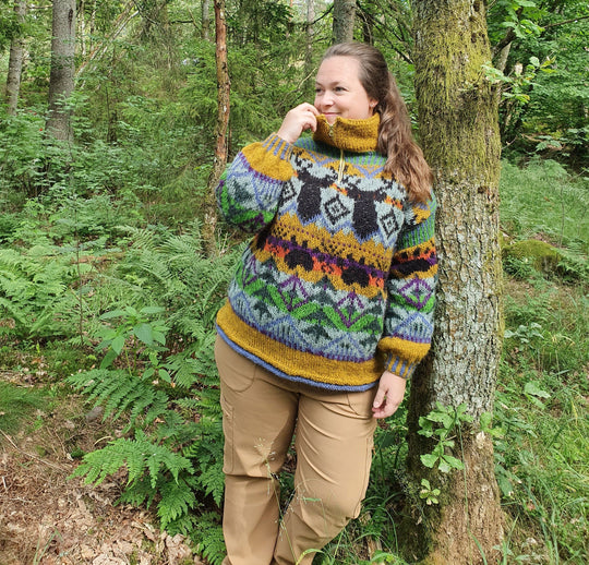 Fauna - Sweater med lynlåskrave