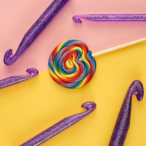 

Glitter Hæklenålesæt - 5 størrelser - Hobbii
3