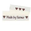 

10 Labels - Made by Farmor - 5 cm - Sandfarvet - Go Handmade
1