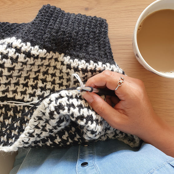 

Houndstooth Harmony - Sweater
3