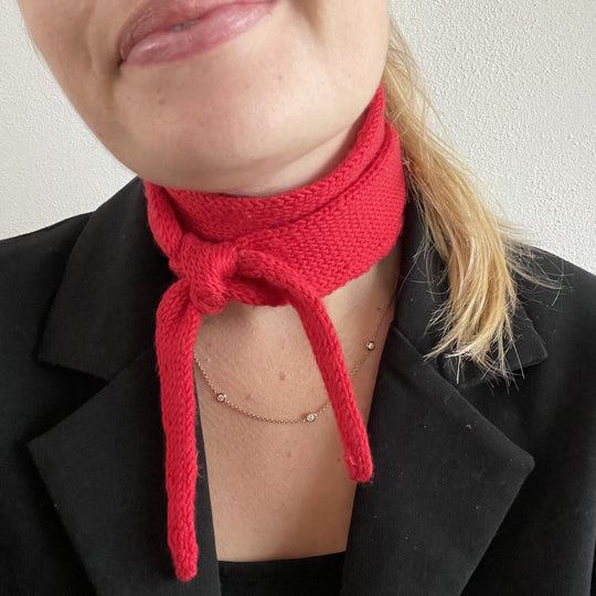 Easy Double Knitted Scarf - Tørklæde